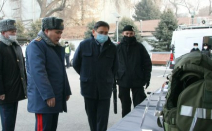 Досаев Алматы полициясымен кездесті
