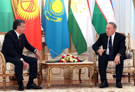 Мемлекет басшысы Нұрсұлтан Назарбаев Өзбекстан Республикасының Президенті Шавкат Мирзиёевпен кездесті