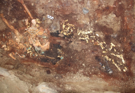 ​ШҚО-да археологтар сәукелесі мен алтын әшекейлері бар көне заманғы арудың мүрдесін тапты
