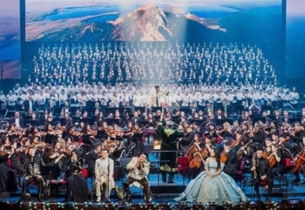 Астана сахнасында 1000 музыкант бір уақытта өнер көрсетті