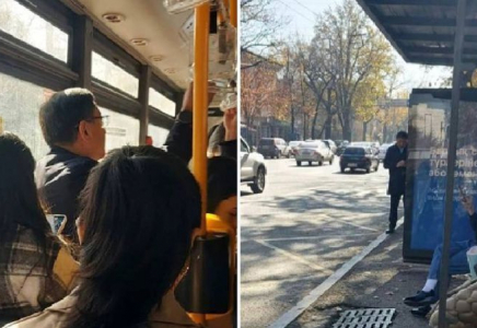 Алматы әкімі 30 минут аялдамада автобус күтіп тұрды