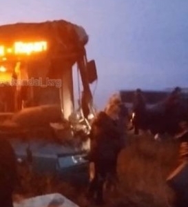 Қарағанды облысында автобус пен трактор соқтығысты: Зардап шеккендер бар (фото)