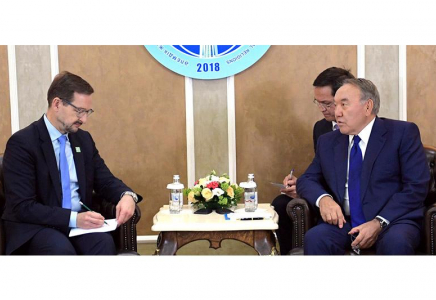 Нұрсұлтан Назарбаев ЕҚЫҰ-ның Бас хатшысымен кездесті  