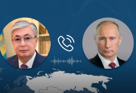 ​Қасым-Жомарт Тоқаев Ресей Президентімен телефон арқылы сөйлесті