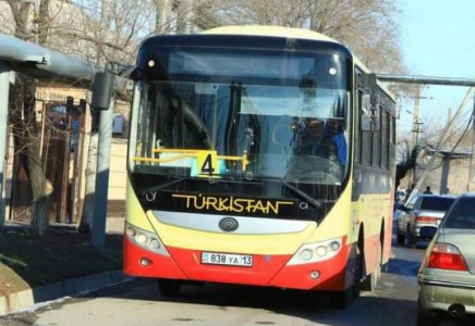 Түркістандағы №4 бағыттың автобустары жаңартылды