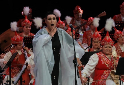 Құрманғазы оркестрі Түркістанда өнер көрсетті