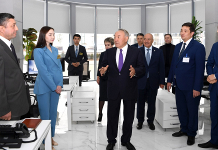 ТҮРКІСТАН: Н.Назарбаев жаңа нысандарды аралады 