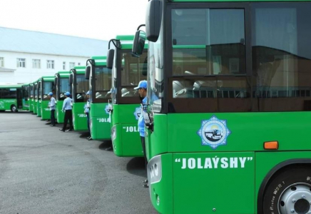 Түркістан қаласына 10 жаңа автобус жеткізілді
