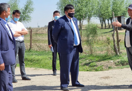 Түркістандық депутат ауылдағы көшелердің асфальттануына атсалысып жатыр