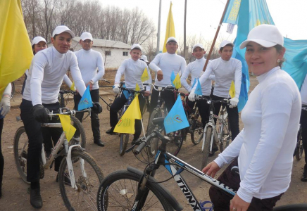​Түркістан облысының жаңа ауданында велошеру өтті