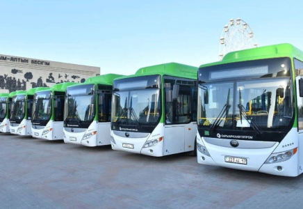 Шымқалада 100 жаңа автобус пайдалануға берілді
