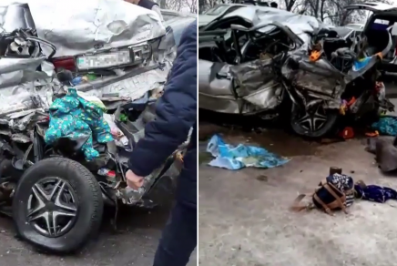 Алматы облысында жантүршігерлік жол апатынан 3 адам қаза тапты (видео)