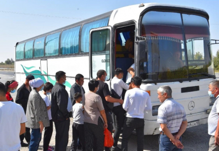 ТҮРКІСТАН: 30 адам Павлодарға жолға шықты