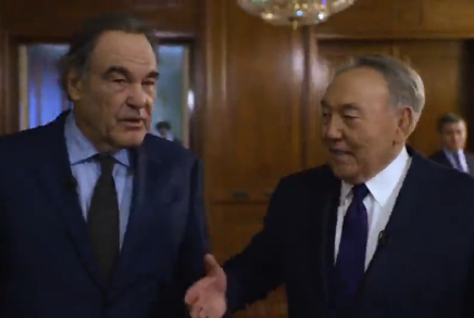 Оливер Стоун Назарбаев туралы жобаның трейлерін ұсынды