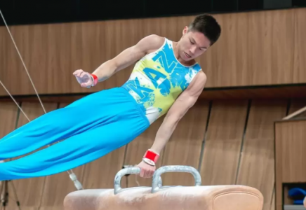 Гимнаст Зейнолла Ыдырысов Түркиядағы Әлем кубогы кезеңінде күміс медаль жеңіп алды