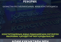 Адам құқықтары мен бостандықтарын сақтау - жаңа конституцияның басты қағидаты 