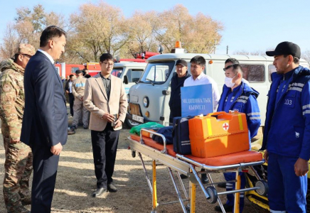 ТҮРКІСТАН: Сауранда су тасқынының алдын алу бойынша оқу-жаттығу өтті