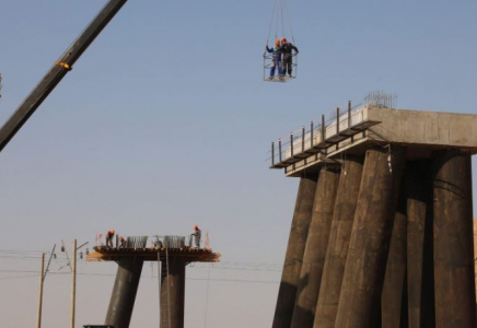 ТҮРКІСТАН: «Дарбаза – Мақтаарал» теміржол желісінің құрылысы қарқынды жүріп жатыр