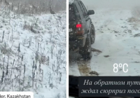 "Кеше ғана жаз еді": Шығыс Қазақстан облысында қар жауды