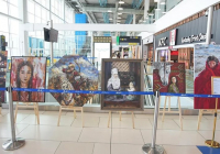 Алматы әуежайында заманауи өнер көрмесі ашылды