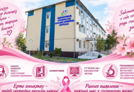 Шымкентте сүт безі қатерлі ісігін ерте анықтауға арналған Ашық есік күні өтеді