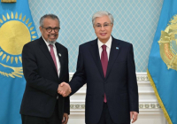 Қасым-Жомарт Тоқаев Дүниежүзілік денсаулық сақтау ұйымының бас директорымен кездесті