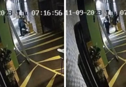 Cотта Салтанат Нүкенованы мейрамхананың дәлізінде ұрып-соғып жатқаны түсірілген видео көрсетілді (18+ видео)