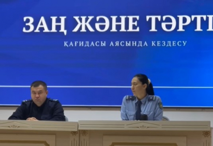 ​ШЫМКЕНТ: Полицейские провели урок безопасности для школьников 