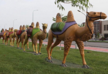 Түркістанда көркем инсталляциялар орнатылып жатыр