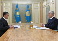 Қасым-Жомарт Тоқаев Астана қаласының әкімі Жеңіс Қасымбекті қабылдады