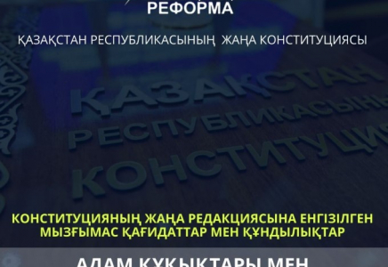 Адам құқықтары мен бостандықтарын сақтау - жаңа конституцияның басты қағидаты 