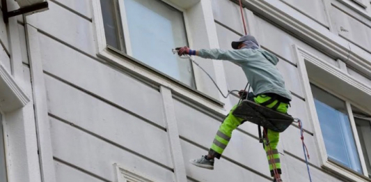 ТҮРКІСТАН: Көпқабатты тұрғынүйлердің қасбеті жаңартылып жатыр