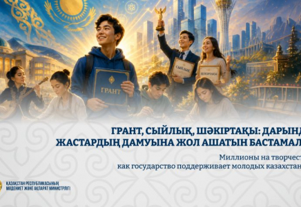 ​Грант, сыйлық, шәкіртақы: дарынды жастардың дамуына жол ашатын бастамалар