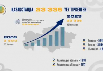 Қазақстанда 23 335 үкіметтік емес ұйым тіркелген