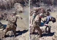 Қарағандыда кәмелетке толмаған екі қыз бала батпаққа құлап кетіп, шыға алмай қалған (ВИДЕО)