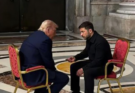 Владимир Зеленский мен Дональд Трамп Римде кездесті