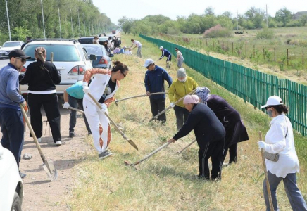 ТҮРКІСТАН: Арыста кезекті сенбілік өтті