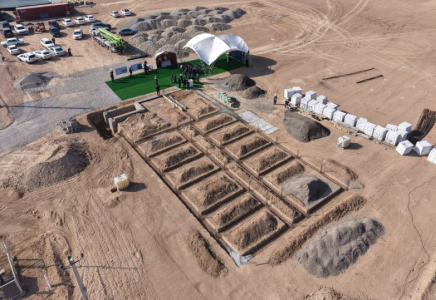 Түркістанда 7 млрд. теңгелік жаңа өндіріс орнының капсуласы қаланды Түркістанда 7 млрд. теңгелік жаңа өндіріс орнының капсуласы қаланды