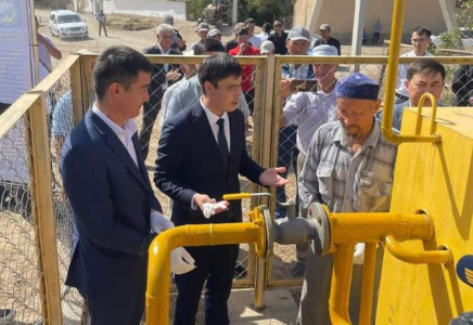 ТҮРКІСТАН: Ордабасы ауданында екі ауылға табиғи газ берілді
