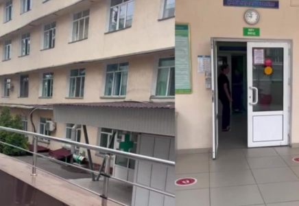 Қаскелеңдегі перзентханада босанған әйел үшінші қабаттың терезесінен секіріп кетті