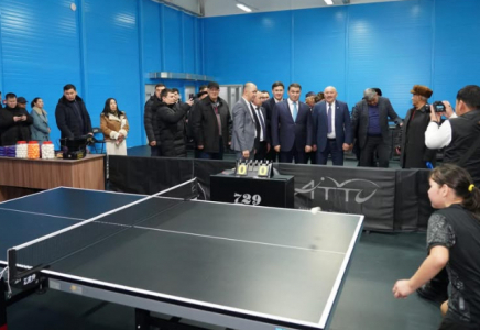 ТҮРКІСТАН: Жетісайда үстел теннисі орталығы ашылды