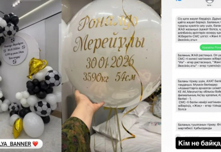 Ақтауда тұратын блогерлер ұлына «Роналдо» деген ат қойған