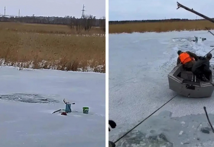 Шортандыда балық аулап отырған зейнеткер мұз астына түсіп, мерт болды (ВИДЕО)