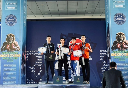 Международный триумф шымкентских кикбоксеров на Кубке мира-2025 в Ташкенте