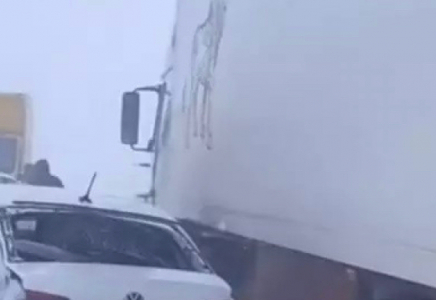 Астана-Қарағанды тас жолында 11 көлік сақтығысқан: зардап шеккендер бар