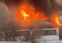 Алматыда балалар үйі ғимараты өртеніп жатыр