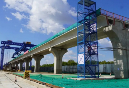 Қосшы бағытындағы LRT құрылысы жаңа кезеңге өтті