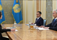 Мемлекет басшысы  Динара Зәкиеваны қабылдады