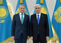 ​Мемлекет басшысы Қасым-Жомарт Тоқаев Сбербанктің басқарма төрағасы Герман Грефті қабылдады