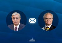 ​Мемлекет басшысы Швеция Королі XVI Карл Густавты 80 жылдық мерейтойымен құттықтады